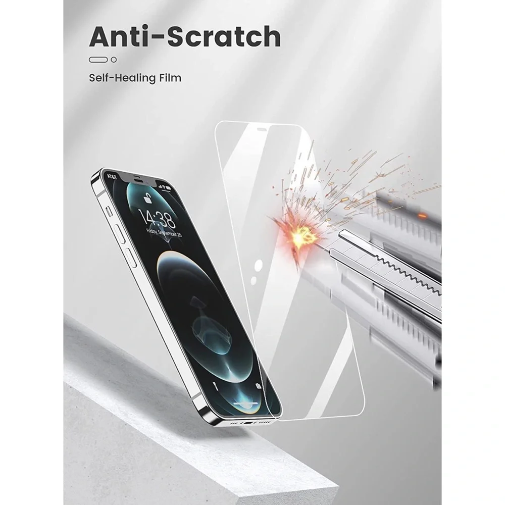 iPhone 12 Pro Ultra Clear Screen Protector Non Tempered Glass Full Coverage
